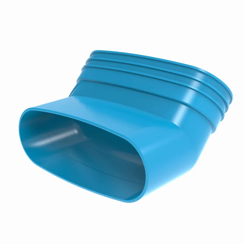 Wavin Ventiza bocht staand, pvc, 195X80, m/s, blauw Favoriet