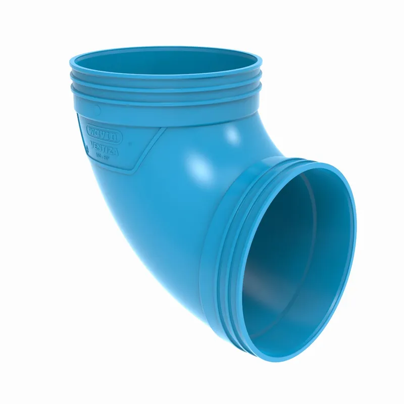 Wavin Ventiza bocht, pvc, 160, 90 graden, m/m, blauw Tijdelijk Beschikbaar