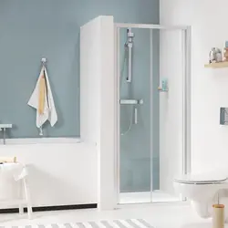 Express Levering Sealskin Compact vouwdeur in nis, 90cm, 6mm helder veiligheidsglas