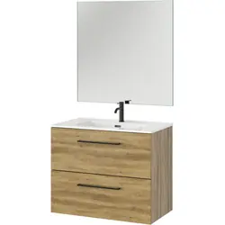 Fabrieksprijs Tiger Reef badkamermeubelset 80cm Donker eiken