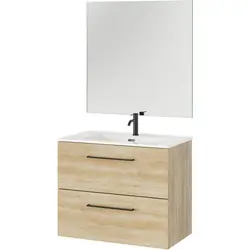 Tijdelijk Beschikbaar Tiger Reef badkamermeubelset 80cm Licht eiken