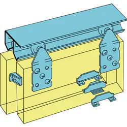 Goedkoop Henderson Double Top schuifdeurbeslag 1800mm/45kg