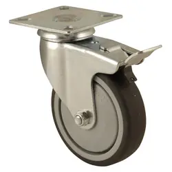 Uitverkoop Apparaatzwenkwiel kogellager met rem 100mm 60kg
