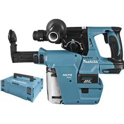 Betaalbaar Makita DHR243ZJW accu combihamer met afzuiging (body) 18V Li-ion