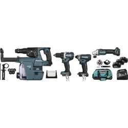 Makita DLX4103W combopack 18V 3x 5,0Ah Li-ion Laatste Versie
