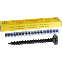 Koop Vandaag Grabber gipsplaatschroeven op strip 3,5x35mm, fijn draad, PH2