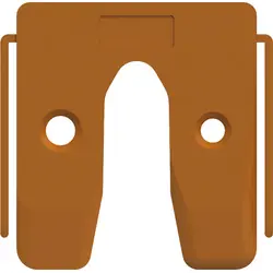 Exclusieve Aanbieding GB uitvulplaat met stelpootjes 2mm oranje