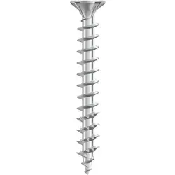 Gecertificeerd Dynaplus universele schroeven platkop voldraad verzinkt 3,5x12mm TX15