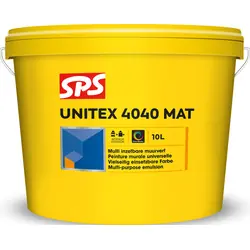 Gecertificeerd SPS Unitex 4040 mat 10L wit*
