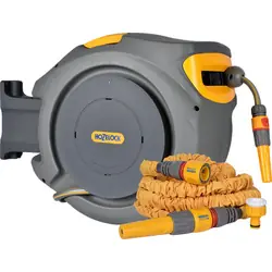 Hozelock autoreel wandslangenbox automatisch + gratis Superhoze 20m Populair