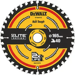 Gereduceerde Prijs DeWALT cirkelzaagblad Elite CSB hout 165x20x1,65mm 40T