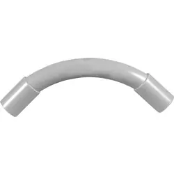 Bestseller Bocht PVC slagvast 3/4" (19mm) grijs