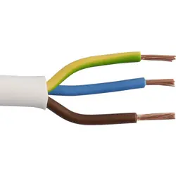 Exclusieve Aanbieding Huishoudsnoer H05VV-F 10m 3x1,5mm² wit