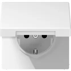 Jung LS990 wandcontactdoos RA m/deksel inbouw Alpin wit Nu Kopen