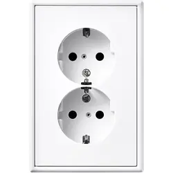 Jung LS990 wandcontactdoos RA dubbel inbouw Alpin wit Koop Vandaag