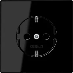 Jung LS990 wandcontactdoos RA inbouw Glanzend zwart Uitverkoop