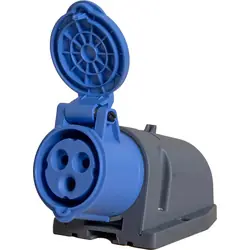 Gereduceerde Prijs Power CEE opbouw wandcontactdoos 3-polig 16A IP44 Blauw