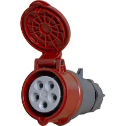 Power CEE contrastekker 5-polig 16A IP44 Rood Direct Verzonden