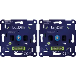 Eco-Dim.11 wisseldimmer universeel duopack 0-250W LED (RC) Hete Deal