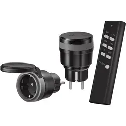 Dagaanbieding KlikAanKlikUit draadloze stekkerschakelaarset 3500W AGC2-3500R Zwart