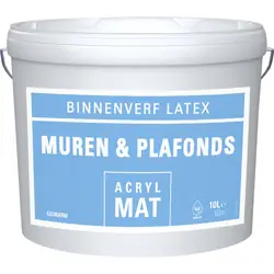 Weekendaanbieding Muurverf latex acryl mat 10L wit