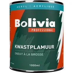 Bolivia aqua kwastplamuur 1L Alleen Vandaag