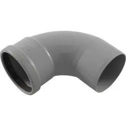 Voordeelprijs PVC bocht manchet 90° 125mm 1x mof