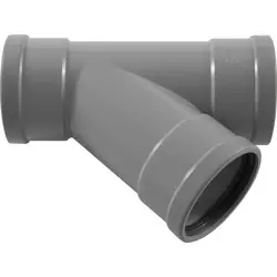 Bestseller PVC T-stuk manchet 45° 110mm, 3 x mof