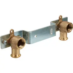 Rechtstreeks Van De Fabrikant VSH Xpress koper pers muurplaatbeugel 1/2"x15mm 153mm