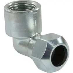 Voordeelprijs VSH verzinkt knel schroefbus haaks 90° 1/2"x15mm