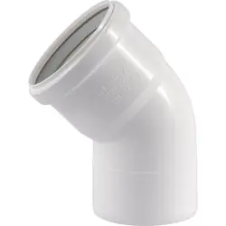 Op = Op Ubbink Rolux rookgasafvoer bocht PP80 45°