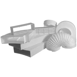 Koopje Wasemkap-set voor T125 koker 3m wit