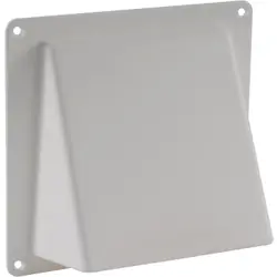 Direct Verzonden Gevelklep rooster 100mm wit