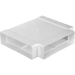 T125 horizontaal T-Stuk 204 x 60 mm Populair