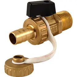 BPE Vul / aftapkraan 1/2" met knop Op = Op