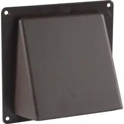 Premium Gevelklep rooster 125mm bruin