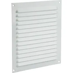 Renson opbouw schoepenrooster plat Aluminium 200x200mm Wit Fabrieksprijs