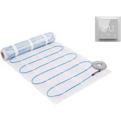 Dynamic Way elektrische vloerverwarmingsmat incl. WIFI thermostaat 50x1400cm/7m² 1050w Gereduceerde Prijs