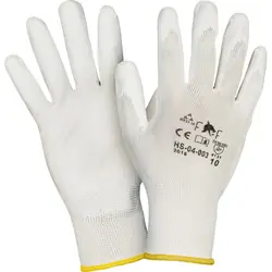 PU handschoenen 9/L wit Direct Beschikbaar