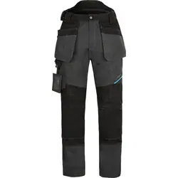 Koopje Portwest WX3 stretch werkbroek met holsterzakken + gratis kniestukken 50 grijs/zwart