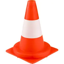 Verkeerskegel oranje wit 320mm Koopje