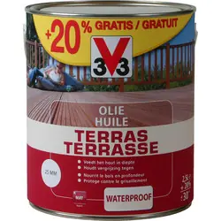 V33 terrasolie 2.5l+20% naturel Nieuw