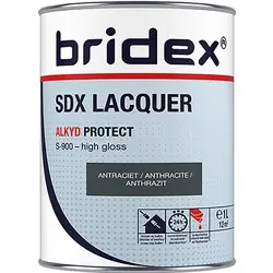 Lage Prijs Bridex SDX Lacquer lak alkyd 1L antraciet hoogglans
