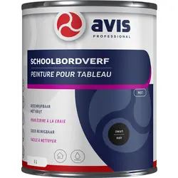 Shop Nu Avis Schoolbordverf Aqua 1L zwart