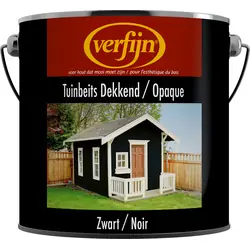 Verfijn Tuin- & Steigerhoutbeits Dekkend 2,5L zwart Actieprijs