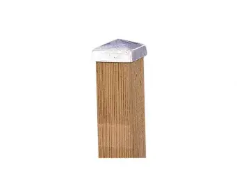 Paalornament piramide 9x9 cm metaal verzinkt Speciale Aanbieding