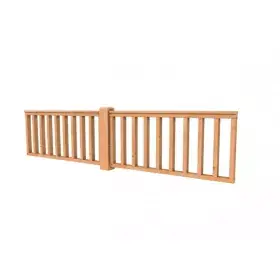 Nieuw Douglas Hekwerk type D 328,5x73 cm, onbehandeld.