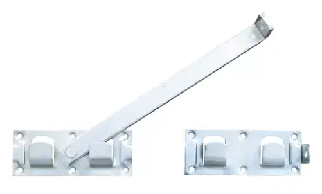 Overslaggrendel 45cm wit verzinkt Direct Verzonden