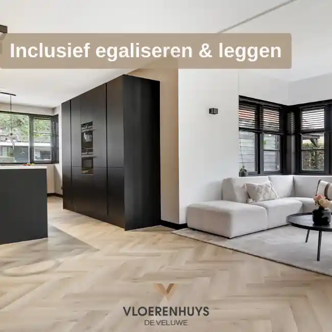 Artline Visgraat 1260 Premium Oak Beige inclusief leggen Betrouwbaar