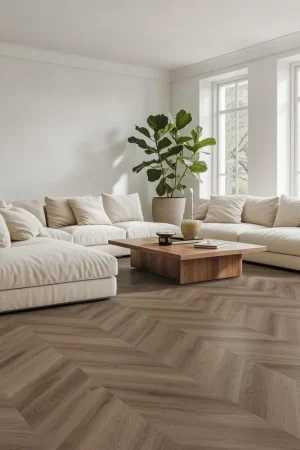 YUP Fulham chevron dryback brown Aanbieding